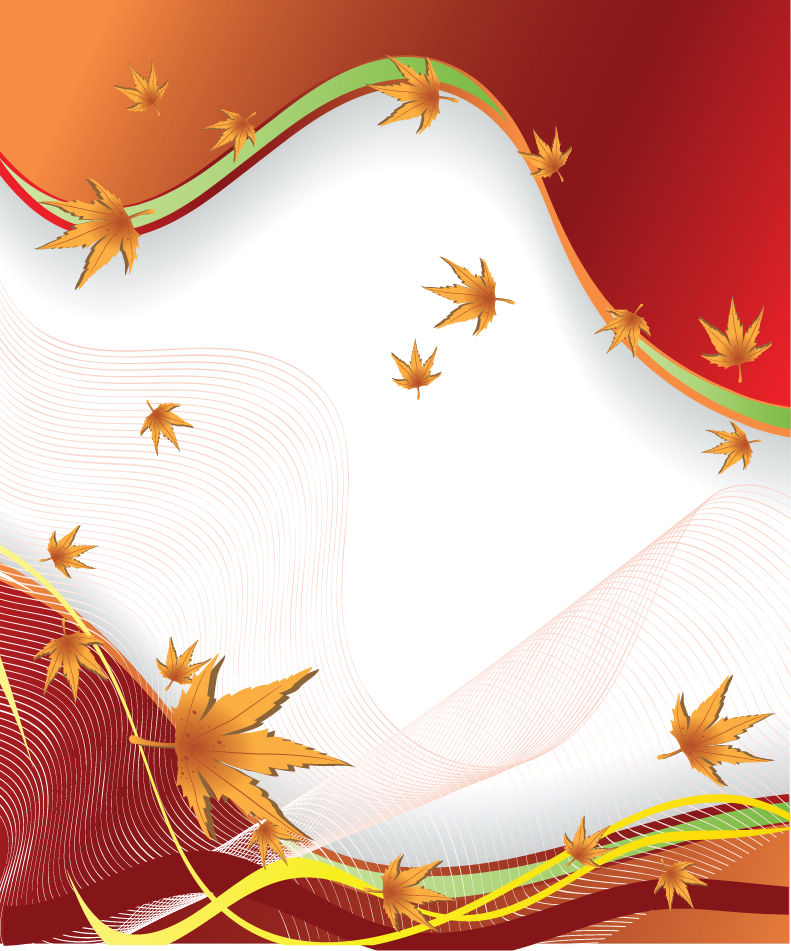 free vector Vector Autumn Leaves Background